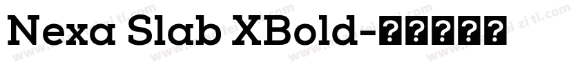 Nexa Slab XBold字体转换